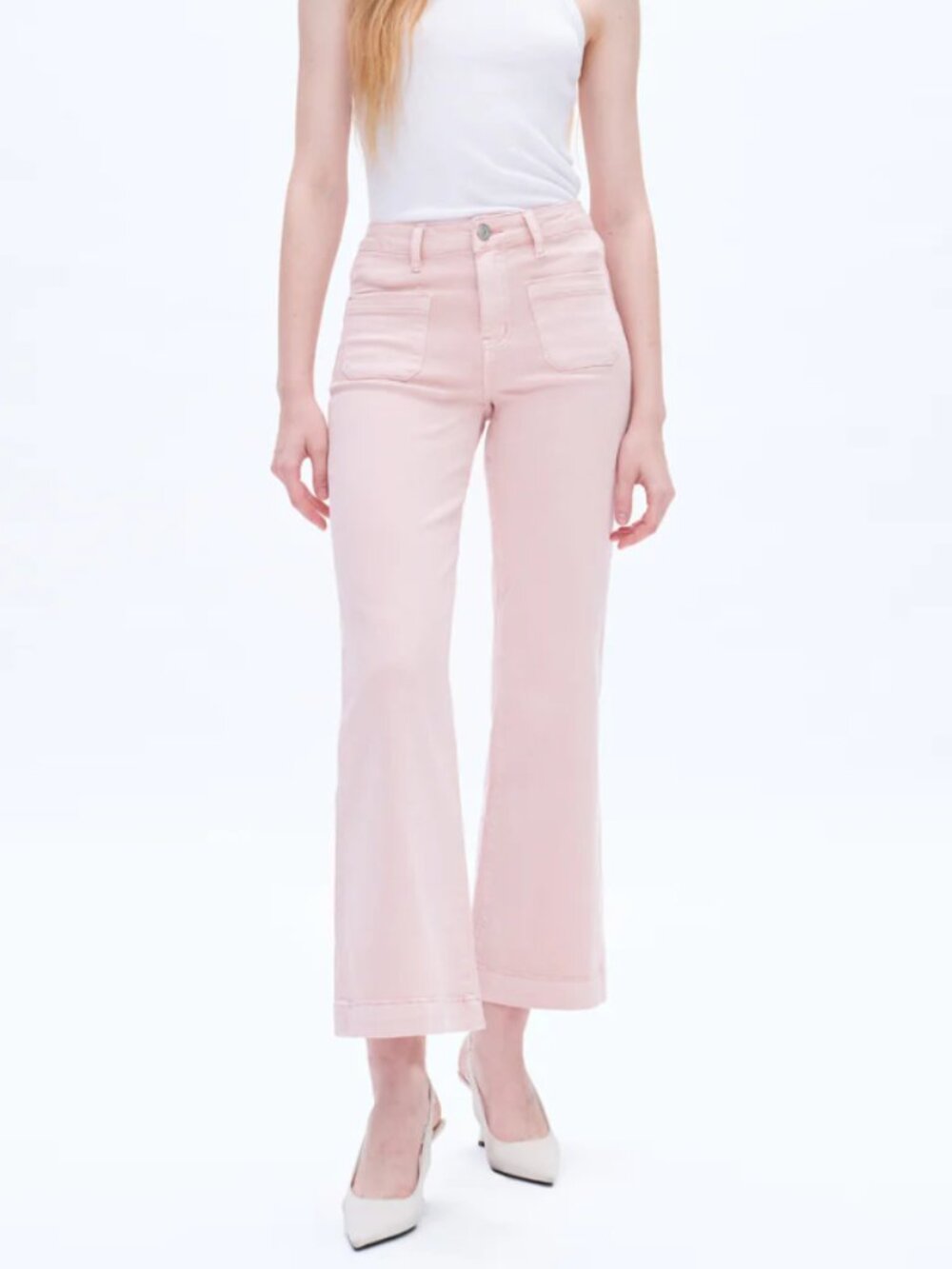 Luna High Rise Wide Leg | Patch Pocket